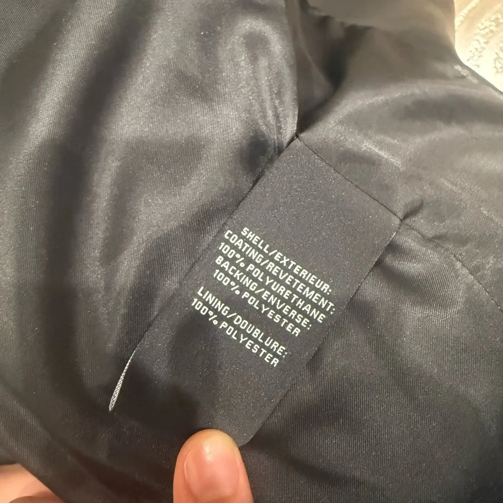 Black Leather Double-Breasted Jacket - Picture 4 of 7